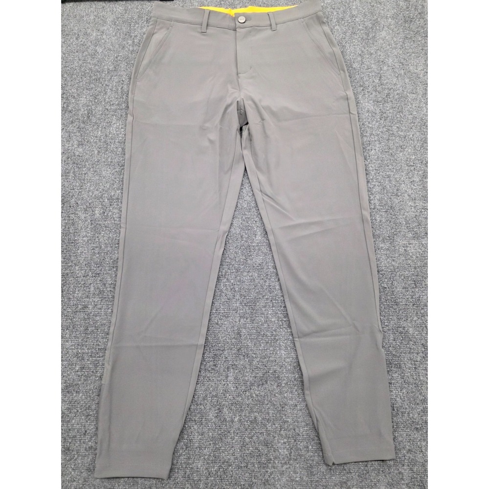 Macade Golf Men's Four Way Stretch Jogger Golf Pants Tan Gray - Slim-Fit - 32R